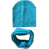 New Autumn Winter Baby Boys Girls Hat Scarf Set Solid Knitted Cotton Hats for Children Girls Gorro Candy Color Knitted Baby Caps