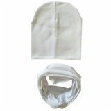 New Autumn Winter Baby Boys Girls Hat Scarf Set Solid Knitted Cotton Hats for Children Girls Gorro Candy Color Knitted Baby Caps