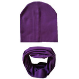 New Autumn Winter Baby Boys Girls Hat Scarf Set Solid Knitted Cotton Hats for Children Girls Gorro Candy Color Knitted Baby Caps