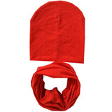 New Autumn Winter Baby Boys Girls Hat Scarf Set Solid Knitted Cotton Hats for Children Girls Gorro Candy Color Knitted Baby Caps