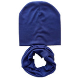 New Autumn Winter Baby Boys Girls Hat Scarf Set Solid Knitted Cotton Hats for Children Girls Gorro Candy Color Knitted Baby Caps