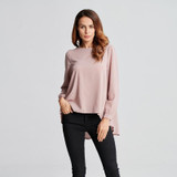 New Autumn Summer Blusas 2017 Women Sexy Casual Loose Shirts Chiffon Tops Long Sleeve O Neck Solid Blouse Plus Size S-6XL