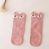 New Autumn Style Cute Lovely Cartoon Animal Zoo Gilrs Socks Women Cotton Soft Socks Ladies Girls Ankle Sox Low Cut Boat Art Sock