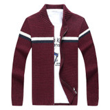 New Autumn Men Sweater Fashion Knitted Outerwear Coat Male Christmas Sweater Jacket Casual Brand Clothing Black Cardigan