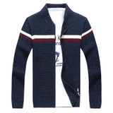 New Autumn Men Sweater Fashion Knitted Outerwear Coat Male Christmas Sweater Jacket Casual Brand Clothing Black Cardigan