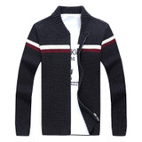 New Autumn Men Sweater Fashion Knitted Outerwear Coat Male Christmas Sweater Jacket Casual Brand Clothing Black Cardigan