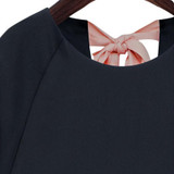 New Autumn Ladies Tops Bowknot Shirts Womens Blusas Feminino Plus Size Women Clothing Chiffon Blouses Summer Navy White Shirt