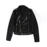 New Autumn High Fashion Street Women's Short Washed PU Leather Jacket Zipper Bright Colors New Ladies Basic Jackets Good Quality