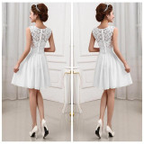 SEBOWEL Autumn Elegant Women Floral Lace Long Dress Floor Length Party Dressess Ladies Half Sleeve Chiffon Dress With Lace S-XXL