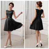 SEBOWEL Autumn Elegant Women Floral Lace Long Dress Floor Length Party Dressess Ladies Half Sleeve Chiffon Dress With Lace S-XXL