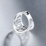 SA SILVERAGE Real 925 Sterling Silver Rings Fine Jewelry Women Unique Zebra Stripes 2017 Hot Sale SA SILVERAGE Real 925 Sterling Silver Rings Fine Jewelry Women Unique Zebra Stripes 2017 Hot Sale
