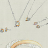 SA SILVERAGE 925 Sterling Silver Jewelry Sets Necklaces Pendants Drop Dangle Earrings for Women Fine Jewelry Rose Gold Color Hot