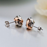 SA SILVERAGE 925 Sterling Silver Jewelry Sets for Women Necklaces Pendants Stud Earrings Fine Jewelry Rose Gold Color 2017 Hot