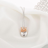 SA SILVERAGE 925 Sterling Silver Heart Necklaces Pendants for Women Fine Jewelry Rose Gold Color 925 Silver Pendant Necklace