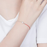 SA SILVERAGE 925 Sterling Silver Charm Bracelets &amp; Bangles for Women Fine Jewelry Rhinestones Silver Bangle Bracelet Pulseiras