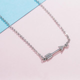 SA SILVERAGE 925 Sterling Silver Charm Bracelets &amp; Bangles for Women Fine Jewelry Cupid's Arrow Silver Bangle Bracelet Pulseiras