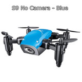 S9HW Mini Drone With Camera S9 No Camera RC Helicopter Foldable Drones Altitude Hold Quadcopter WiFi FPV Pocket Dron Toy For Fun