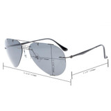 S1508 Polarized Eyekepper Titanium Rimless Polarized Sunglasses