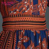 S.FLAVOR women chiffon long dress 2017 hot sale England Style long sleeve deer printing long dress women casual Autumn vestidos