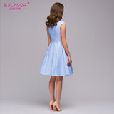 S.FLAVOR Women elegant A-line dress 2018 Spring Summer fashion sleeveless V-neck sexy knee-length vestidos Women casual dress