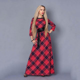 S.FLAVOR Brand Women long Dress hot sale 2017 Autumn Winter Russian Style Print Dresses Long Floor-Length Elegant vestidos
