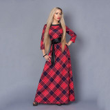 S.FLAVOR Brand Women long Dress hot sale 2017 Autumn Winter Russian Style Print Dresses Long Floor-Length Elegant vestidos