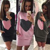 S-XL Pocket Design Winter Dress Women's Bodycon Print Dresses Lady Sexy Long Sleeve Dress Black Friday Office Vestidos