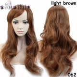 S-noilite Long Wavy Cosplay Red Green Puprle Pink Black Blue Sliver Gray Blonde Brown Synthetic Hair Wigs
