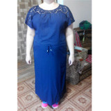S-6XL Short Sleeve Lace Summer Dress Big Sizes New Arrival Women Summer Plus Size Long Dress Maxi Party Dress Vintage Vestidos