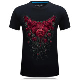 S-6XL T shirt 3D Skull Printed Men 2017 Summer Fashion Brand Men's Casual Man's T shirt Cotton Men Clothes Camiseta Masculino
