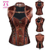 S-6XL Plus Size Corsets and Bustiers Women Gothic Corpetes E Espartilhos Sexy Bustier Jacket Steampunk Corset Burlesque Outfits