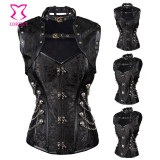 S-6XL Plus Size Corsets and Bustiers Women Gothic Corpetes E Espartilhos Sexy Bustier Jacket Steampunk Corset Burlesque Outfits