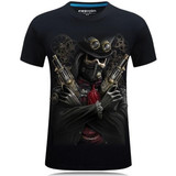 S-6XL 10 style Mens 3d Skull Cotton T Shirts Fashion 2016 Summer New Brand T Shirt Men Hip Hop Men T-Shirt Casual Fitness Swag