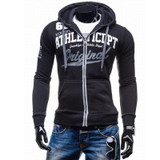2017 New Fashion Hoodies Brand Men Letters Printed Zipper Sweatshirt Male Men'S Sportswear Hoody Hip Hop Autumn Winter Hoodie XX