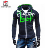 2017 New Fashion Hoodies Brand Men Letters Printed Zipper Sweatshirt Male Men'S Sportswear Hoody Hip Hop Autumn Winter Hoodie XX