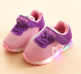 2017 New Fashion high quality lighted Cool children shoes hot sales casual baby girls boys shoes kids lovely cute sneakers
