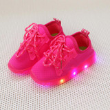 2017 New fashion high quality LED lighting children glowing sneakers sports running baby girls boys shoes footwear kids shoes