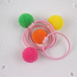2017 new fashion girl rubber band Elastic Hair Bands diameter 35mm and Ball diameter 20mm hair accessories for kids 1pcs