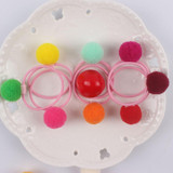 2017 new fashion girl rubber band Elastic Hair Bands diameter 35mm and Ball diameter 20mm hair accessories for kids 1pcs