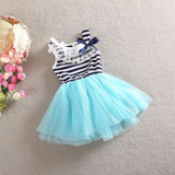 2017 new fashion girl cute lace dress girl princess children summer fashion clothes children's new clothes
