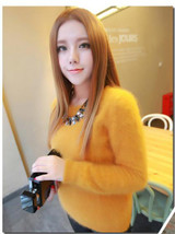 2017 New Fashion Fluffy Women Cashmere Sweater Women 100 Pure Mink Cashmere Sweater Women Sweaters and Pullovers Free Shipping