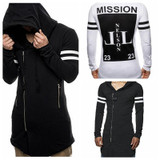 2017 New Fashion Design Men Hoodie Male Streetwear Zipper Men Assassins Creed Hoodies Sweatshirt Long Men's Tracksuit M-XXL