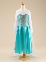 2017 New Fashion Custom Anna Elsa Girls Dresses Children Dress Kids Party Vestidos Baby Cinderella Cosplay Dress Pincess Dresses