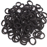 2017 NEW Fashion color Nylon Hair rubber bands elastic hair rope hair accessories for girls kids 100Pcs/LOT WHITE BLACK MIX 20mm