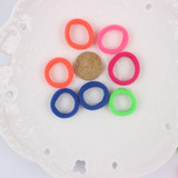2017 NEW Fashion color Nylon Hair rubber bands elastic hair rope hair accessories for girls kids 100Pcs/LOT WHITE BLACK MIX 20mm
