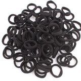 2017 NEW Fashion color Nylon Hair rubber bands elastic hair rope hair accessories for girls kids 100Pcs/LOT WHITE BLACK MIX 20mm