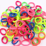 2017 NEW Fashion color Nylon Hair rubber bands elastic hair rope hair accessories for girls kids 100Pcs/LOT WHITE BLACK MIX 20mm