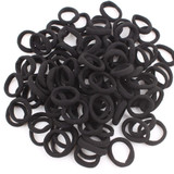 2017 NEW Fashion color Nylon Hair rubber bands elastic hair rope hair accessories for girls kids 100Pcs/LOT WHITE BLACK MIX 20mm