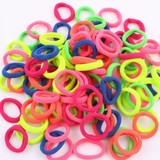 2017 NEW Fashion color Nylon Hair rubber bands elastic hair rope hair accessories for girls kids 100Pcs/LOT WHITE BLACK MIX 20mm