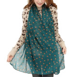 2017 New Fashion Casual Girl Women Scarfs Long Soft Silk Chiffon Scarf Wrap Polka Dot Shawl Scarve Neckerchief Female gift 2017 New Fashion Casual Girl Women Scarfs Long Soft Silk Chiffon Scarf Wrap Polka Dot Shawl Scarve Neckerchief Female gift